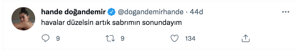 hande dogandemir in soguk hava isyani gundem oldu